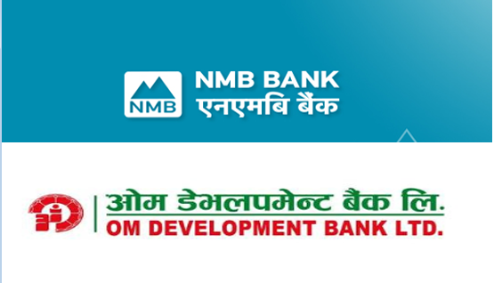 नेपाल राष्ट्र बैंकले दियो एनएमबि र ओम डेभलपमेन्ट बैंकको मर्जरलाई सैद्दान्तिक सहमति