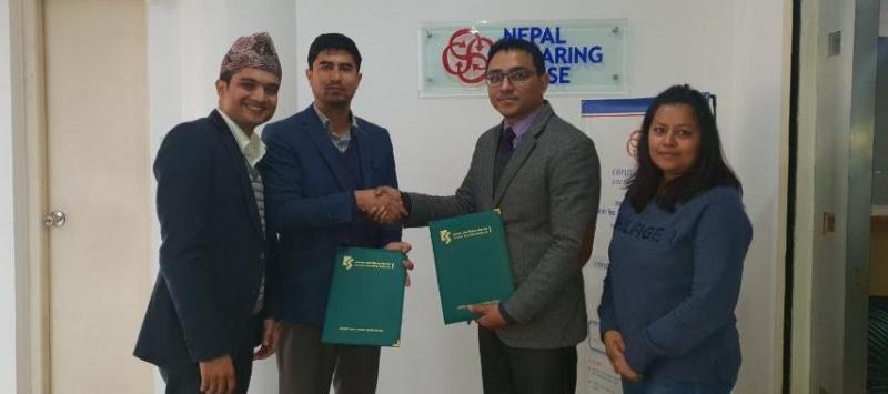 कामना सेवा विकास बैंक र नेपाल क्लियरिङ्ग हाउसबीच सम्झौता