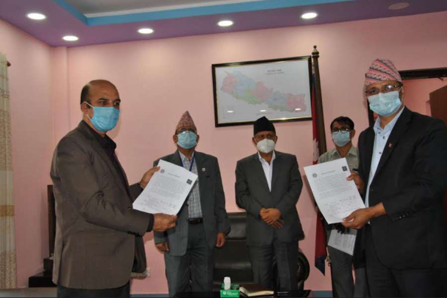 विश्वविद्यालय अनुदान आयोग र नेपाल टेलिकमबीच सम्झौता