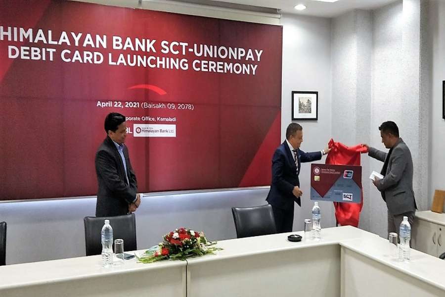हिमालयन बैंकको एससिटि युनियनपे कार्ड सेवा शुरु