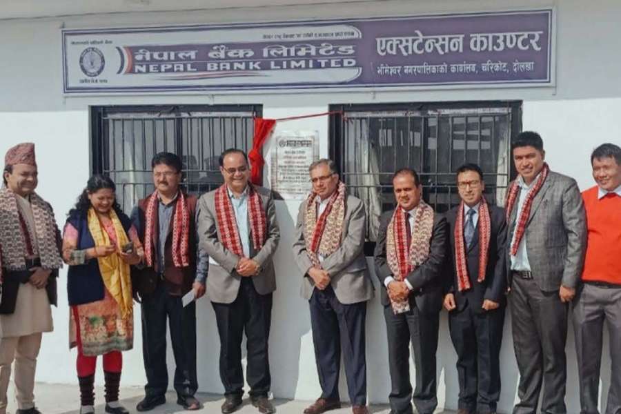 भीमेश्वर नगरपालिकामा नेपाल बैंकको एक्सटेन्सन काउन्टर विस्तार