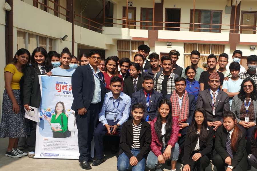 ब्रिलियन्ट बहुमुखि क्याम्पसमा नेपाल बैंकको वित्तीय साक्षरता कार्यक्रम सम्पन्न