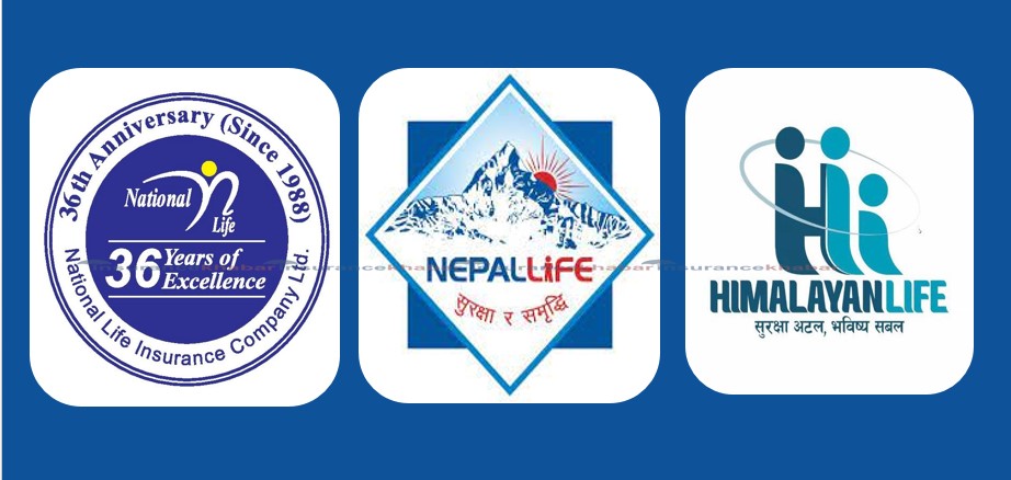 चुक्ता पुँजी पुर्याएका नेपाल लाइफ, नेशनल र हिमालयन लाइफलाई ९ सूचकमा दाँजेर हेर्दा