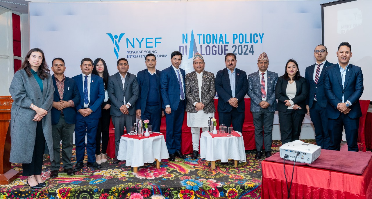 नेपाली युवा उद्यमी मञ्चद्वारा स्टार्टअप र उद्यमशिलता प्रवर्द्धनमा राष्ट्रिय नीति संवाद २०२४ सम्पन्न